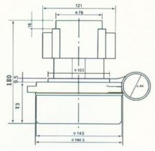 Двигатель для поломоечных машин VC07W128 1200w